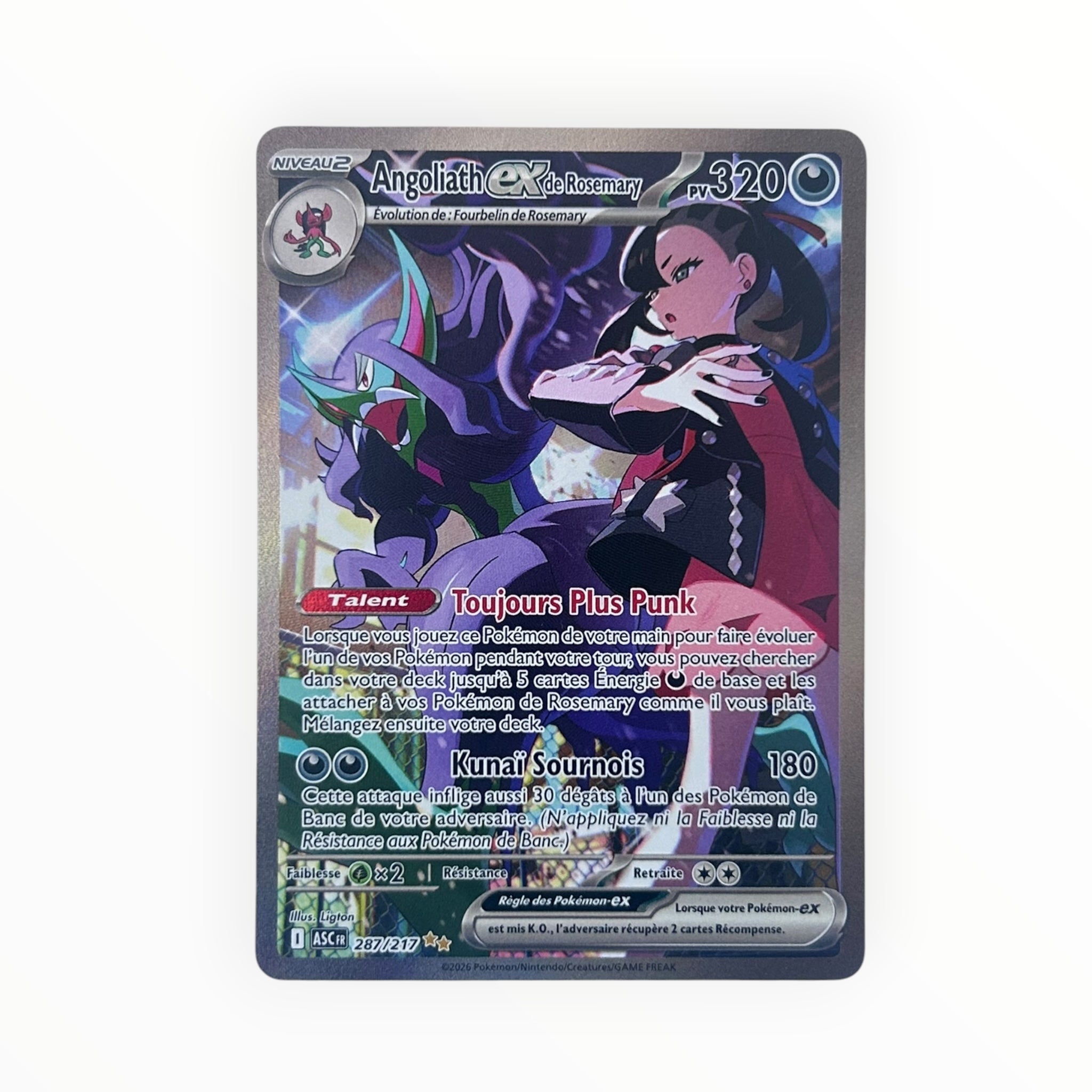 Angoliath ex de Rosemary 287/217 Héros Transcendants