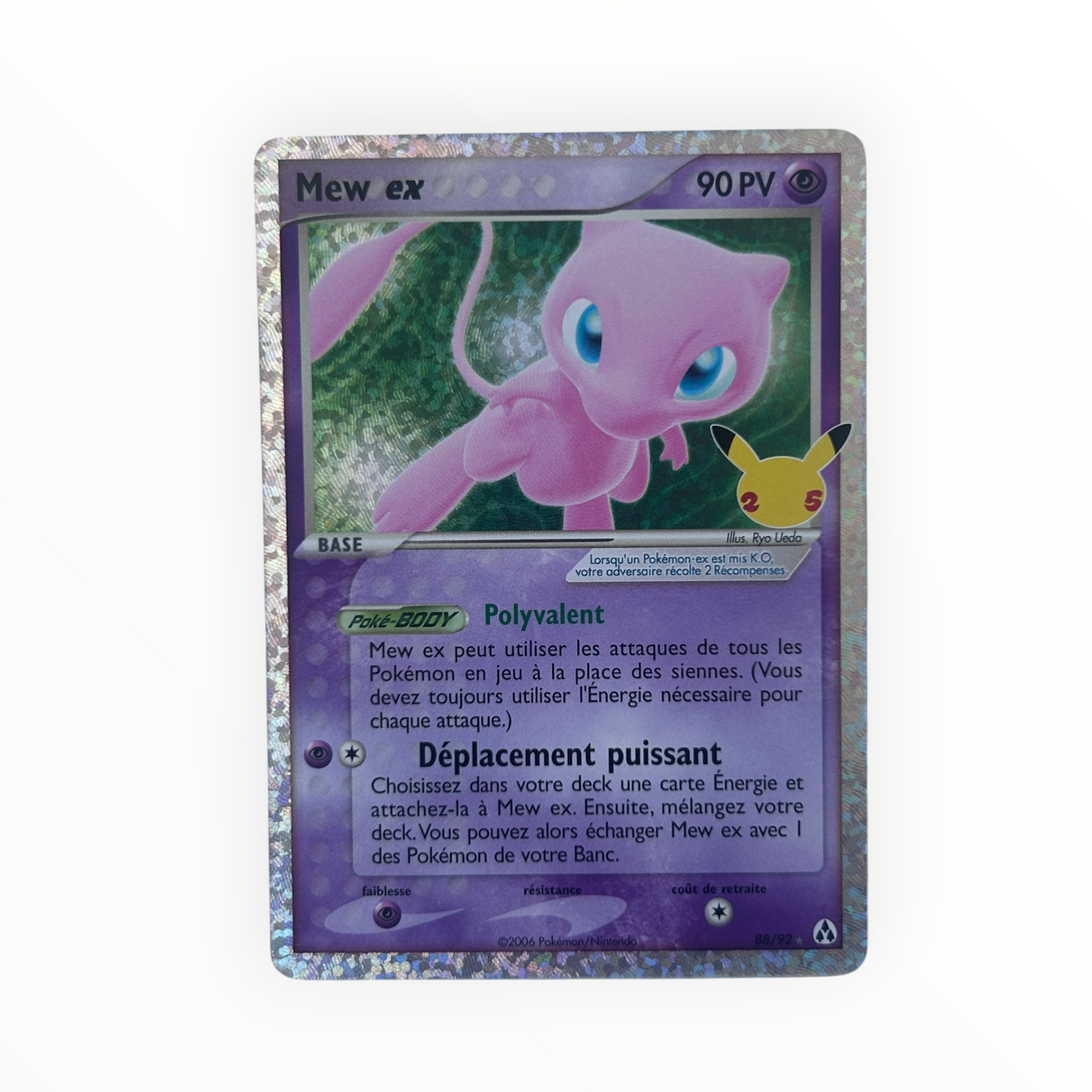Mew Ex - Ultra Rare 88/92 Célébrations 25 Ans