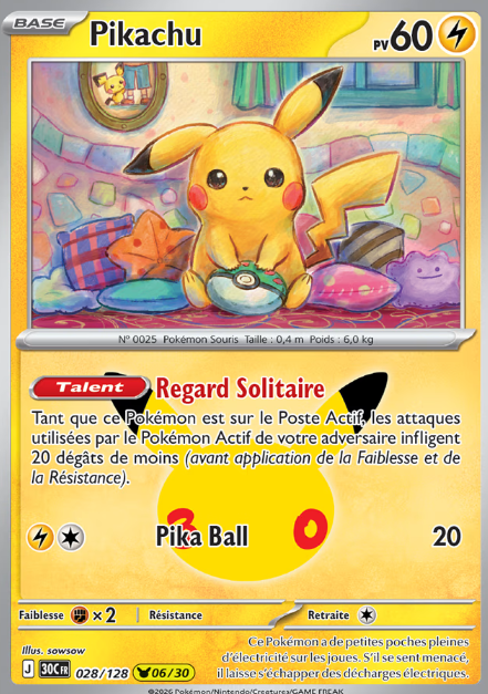 Carte Pokémon - Collection Pikachu 30e Anniversaire FR (N°01 à 30 au choix)